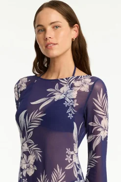 Aloha Mesh Long Dress