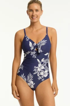 Aloha Tie Front DD/E Cup One Piece