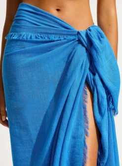 Beach Edit Textured Cotton Beach Wrap