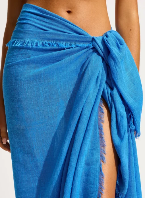 Beach Edit Textured Cotton Beach Wrap