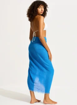 Beach Edit Textured Cotton Beach Wrap