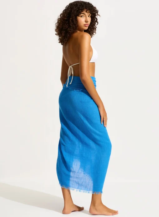 Beach Edit Textured Cotton Beach Wrap
