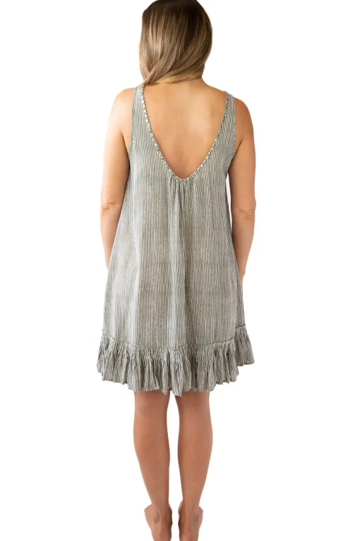 Bella Beach Dress Stripes