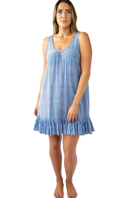 Bella Beach Dress Stripes