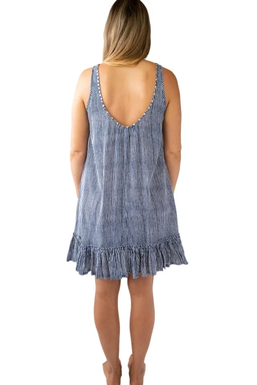 Bella Beach Dress Stripes