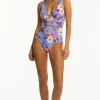 Blue Hawaii Spliced One Piece