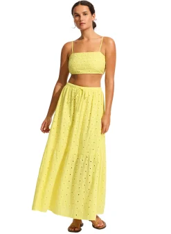 Broderie Maxi Skirt