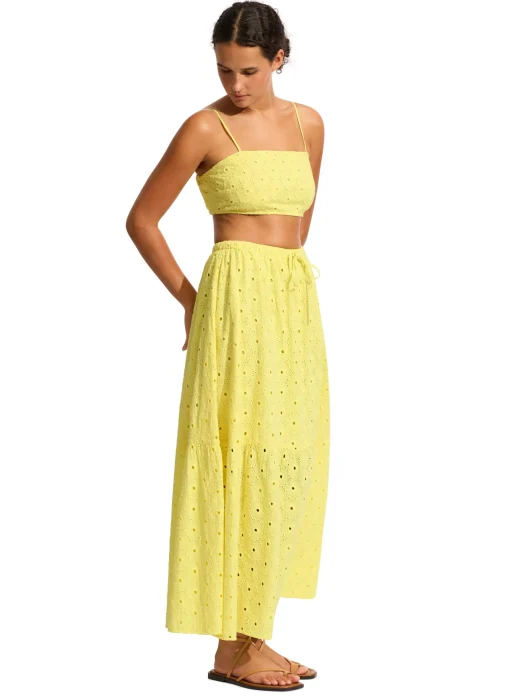 Broderie Maxi Skirt