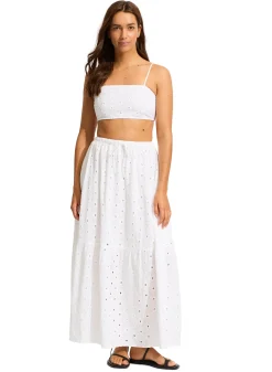 Broderie Maxi Skirt