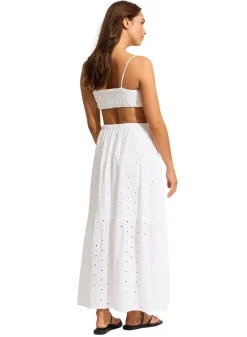 Broderie Maxi Skirt