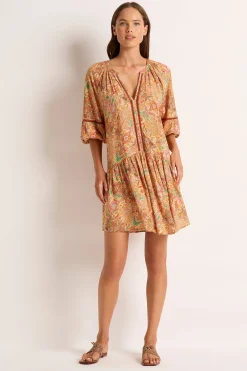 Casa Short Sleeve Shirt Dress