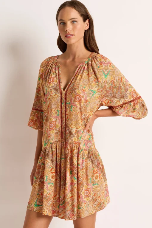 Casa Short Sleeve Shirt Dress
