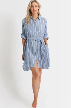 Chains Button Through Dress