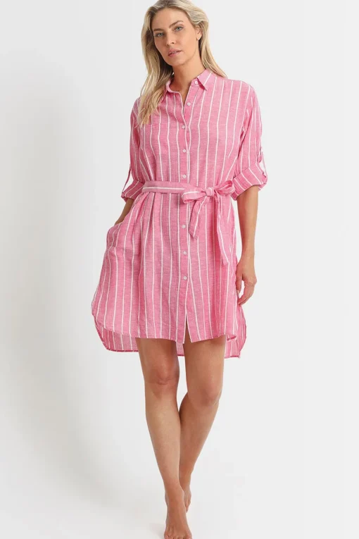 Chains Button Through Dress