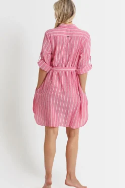 Chains Button Through Dress