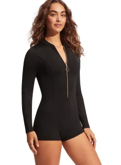 Collective Boyleg Zip Front Surfsuit