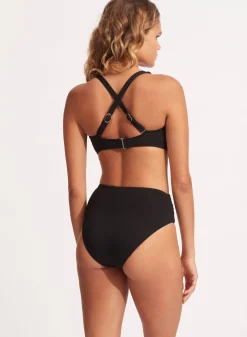 Collective High Waist Wrap Front Pant