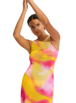 Colour Crush Mesh Midi Cover Up