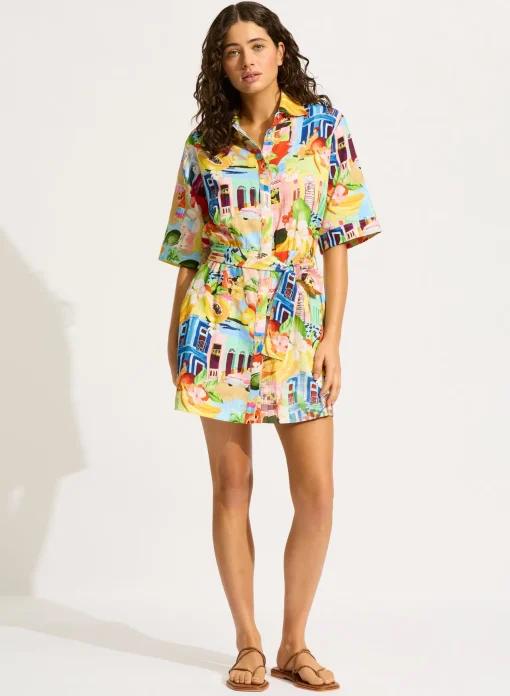Cuba Mini Shirt Dress