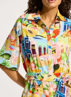 Cuba Mini Shirt Dress
