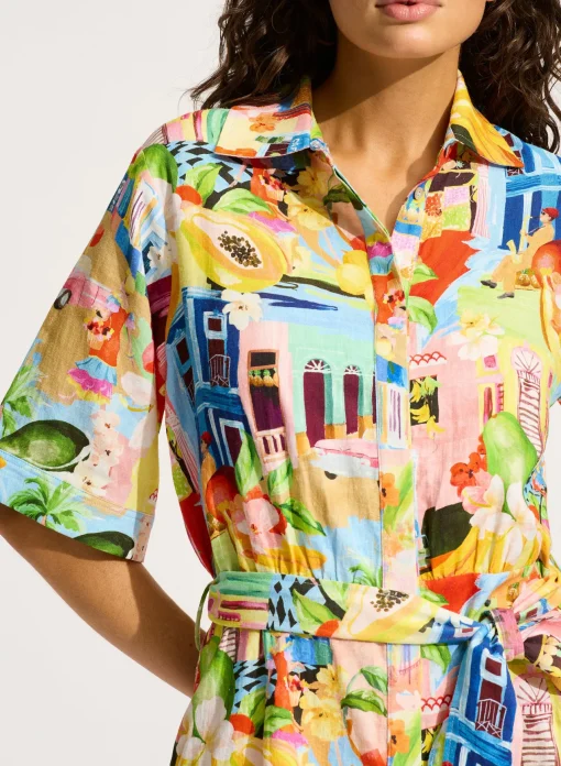 Cuba Mini Shirt Dress
