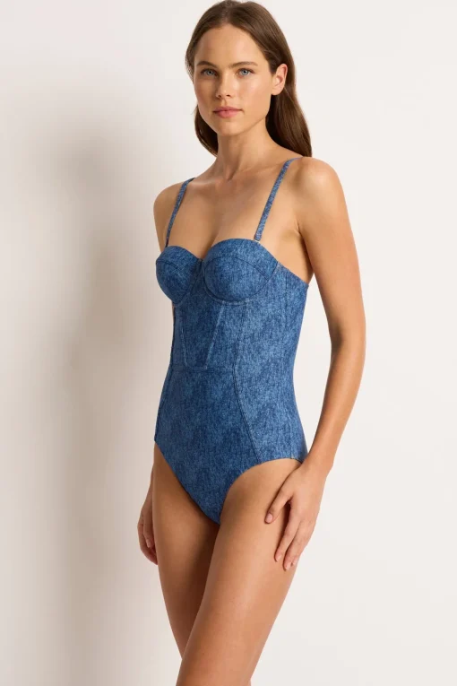 Denny Balconette Bandeau One Piece