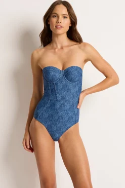Denny Balconette Bandeau One Piece