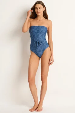 Denny Scarf Tie Bandeau One Piece
