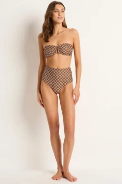 Diva Ruched U Wire Bandeau Bra