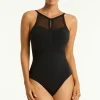 Drift Panelled High Neck One Piece