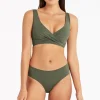 Essentials Cross Front Multifit Bra Top