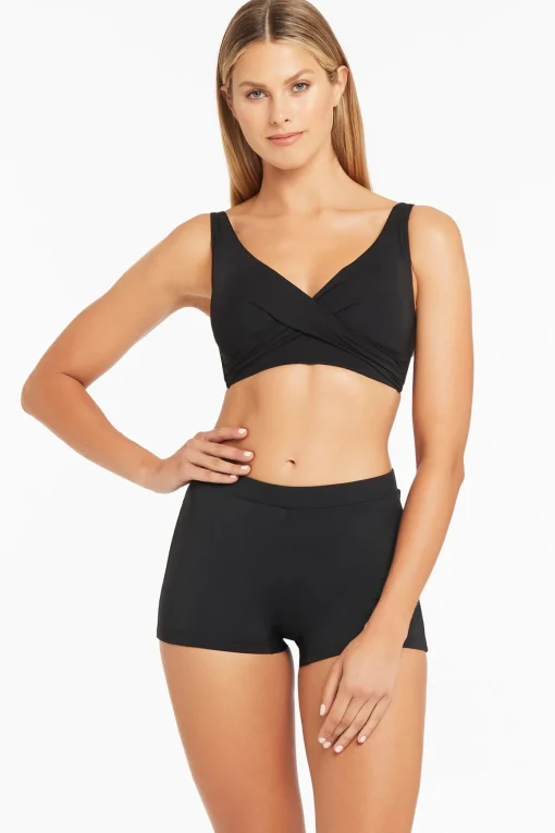 Essentials Cross Front Multifit Bra Top