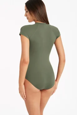 Essentials Short Sleeve Multifit One Piece