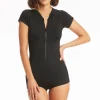 Essentials Short Sleeved Multifit Boyleg One Piece