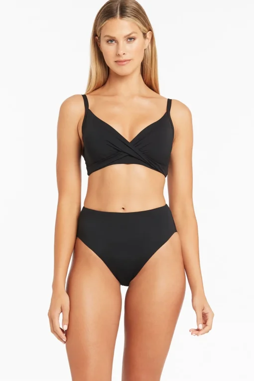 Essentials Twist Front DD/E Cup Bra
