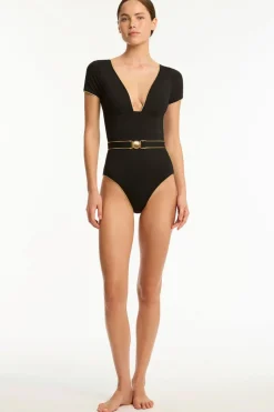 India Hicks Piper Short Sleeve One Piece