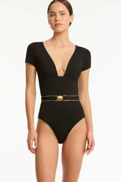 India Hicks Piper Short Sleeve One Piece