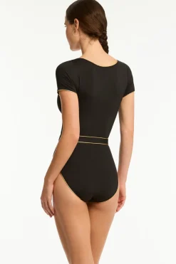 India Hicks Piper Short Sleeve One Piece