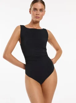 JETSET BOAT NECK ONE PIECE