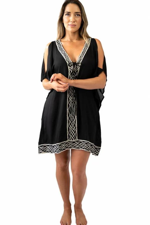 Lacey Embroidered Kaftan