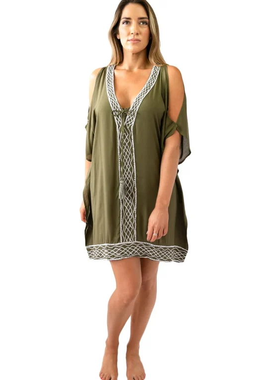 Lacey Embroidered Kaftan