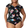 Malibu Frill Sleeve One Piece