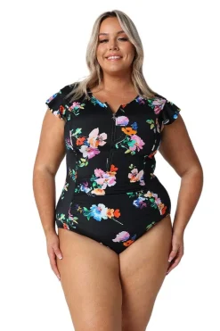 Malibu Frill Sleeve One Piece