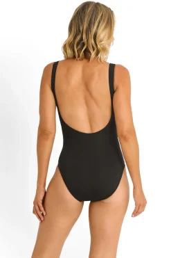 Meka Gathered Surplice One Piece