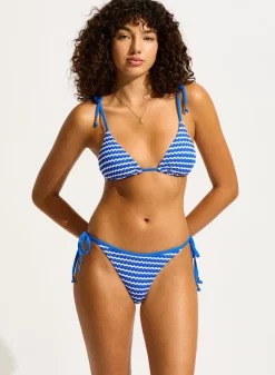 Mesh Effect Tie Side Rio Pant