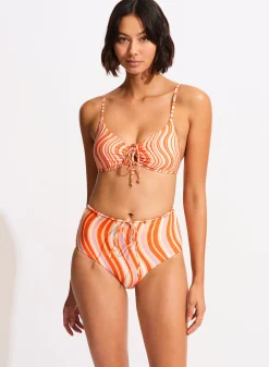Mod Squad Drawstring Keyhole Bralette