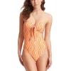 Mod Squad Twist Tie Front One Piece