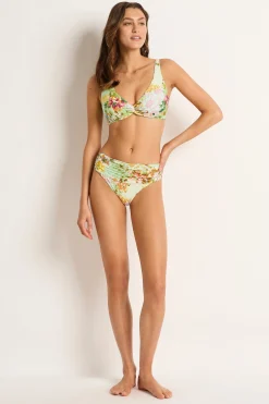 Olympia Mid Rise Ruched Pant