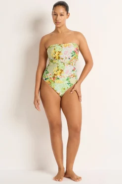 Olympia Spliced Bandeau One Piece