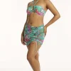 Pacifico Drawstring Mini Mesh Skirt